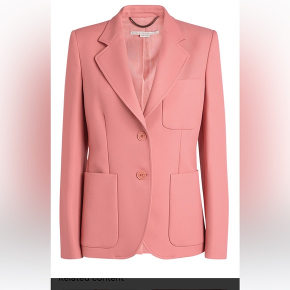 New STELLA MCCARTNEY Eleanor Jacket In Pink - Picture 3 of 14